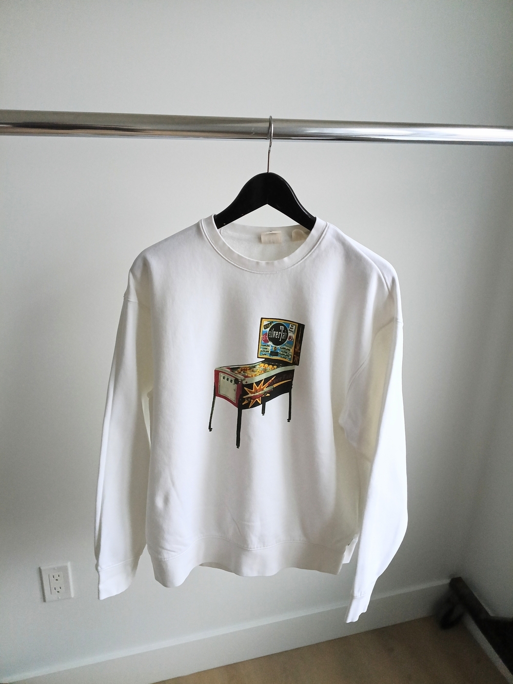 Levi’s SilverTab Pinball Machine Graphic Sweatshirt Medium White Crewneck